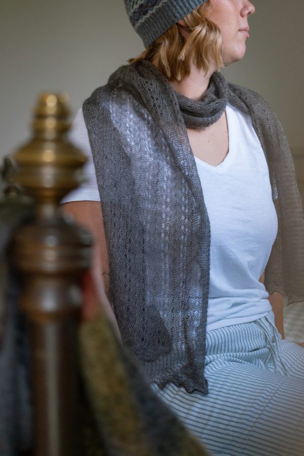 Kid Mohair and Silk Scarf Wrap - Image 2
